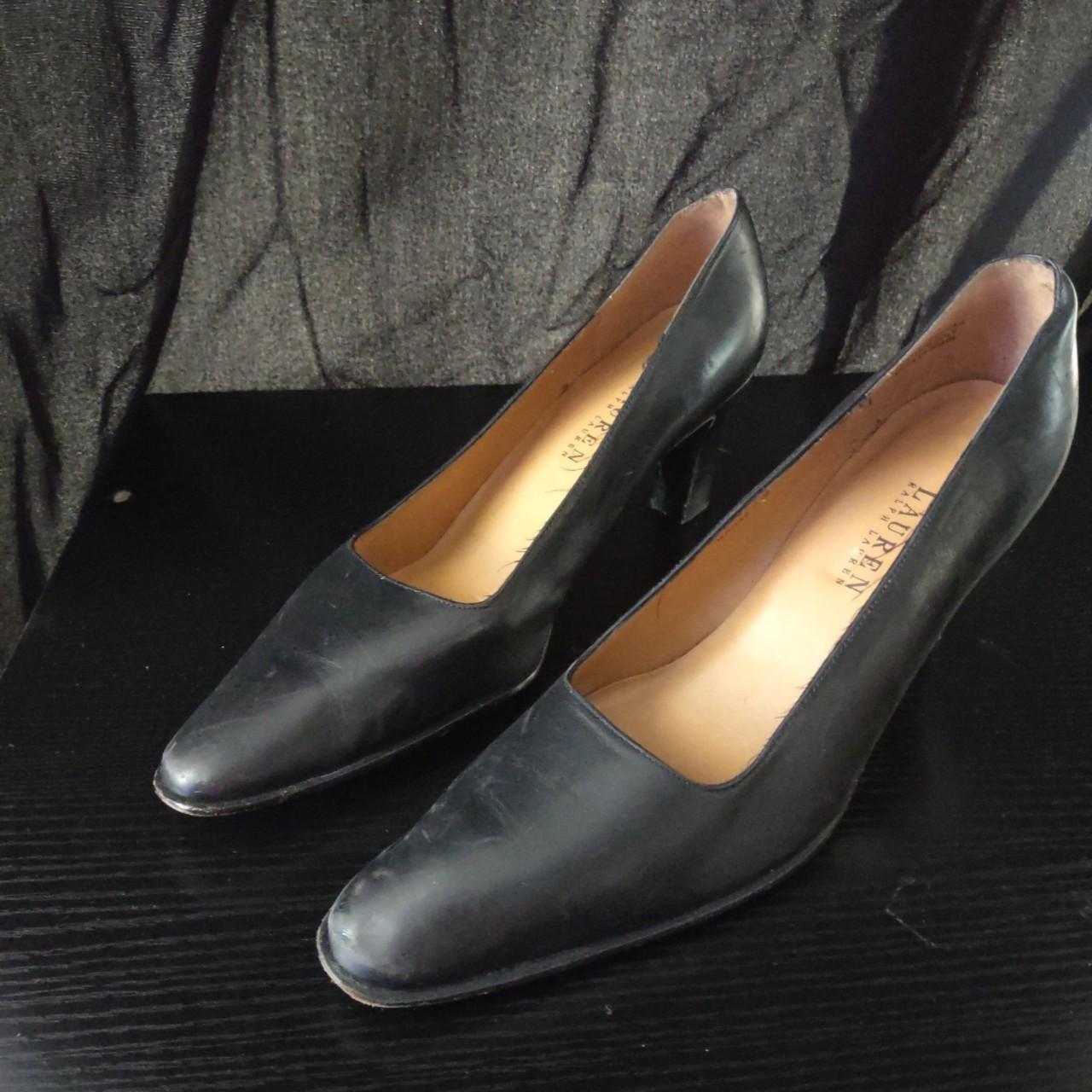 Ralph Lauren Women's Black Courts | Depop