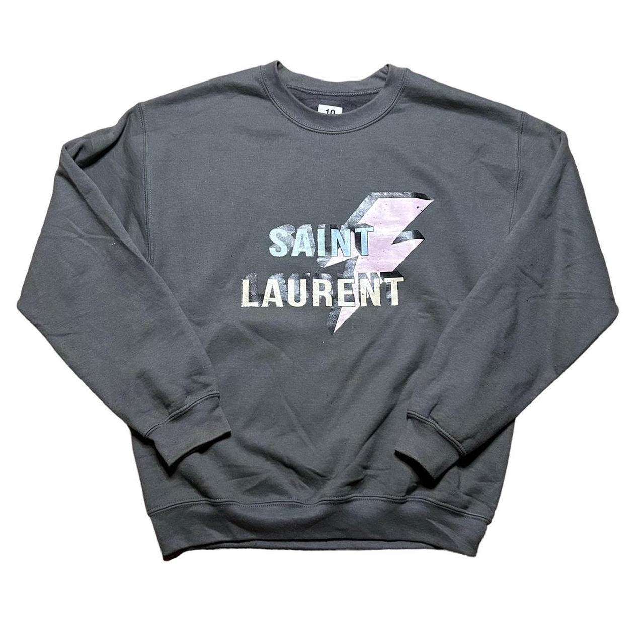 Saint laurent lightning bolt on sale sweatshirt