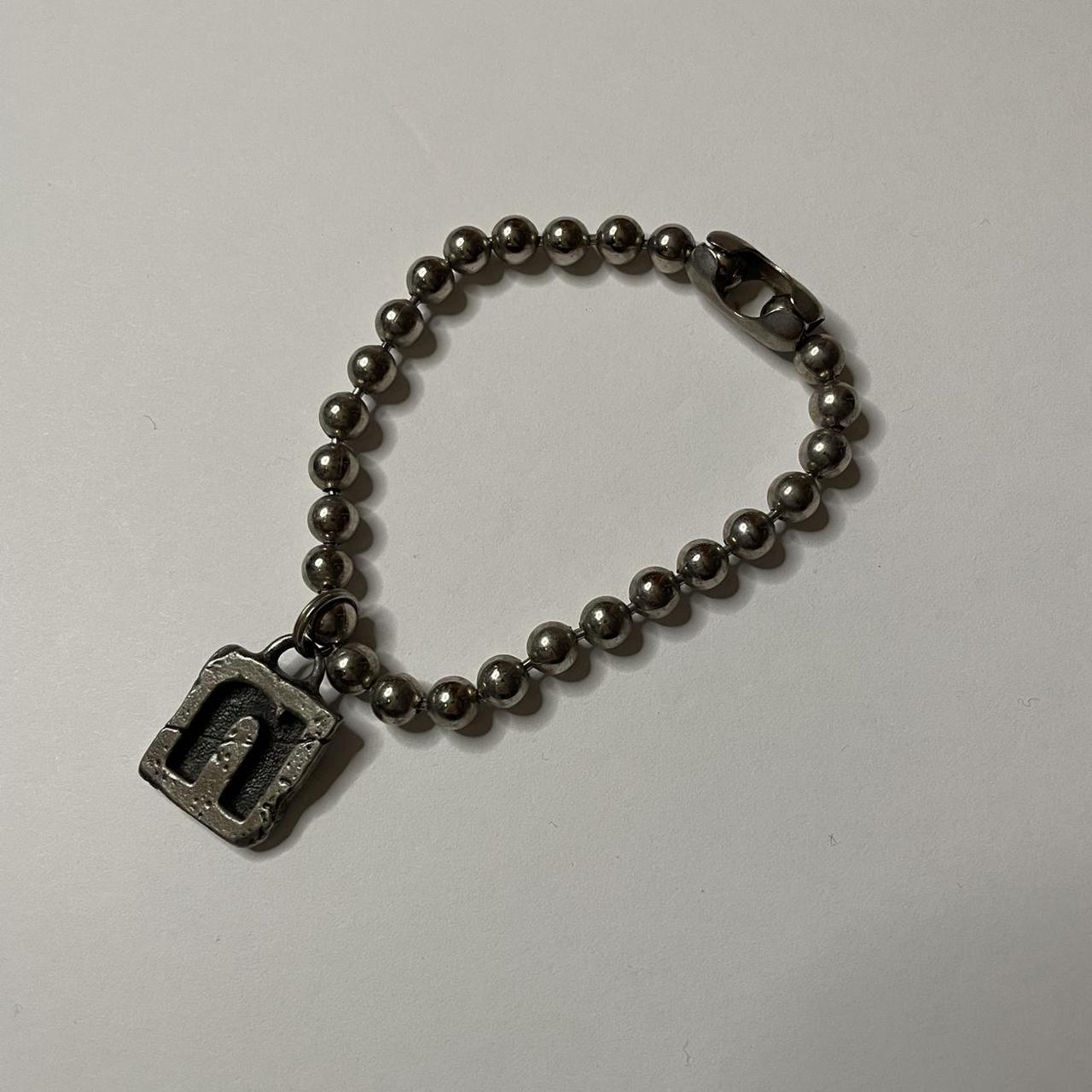 Nine Inch Nails 90s siilver tone ball chain bracelet | Depop