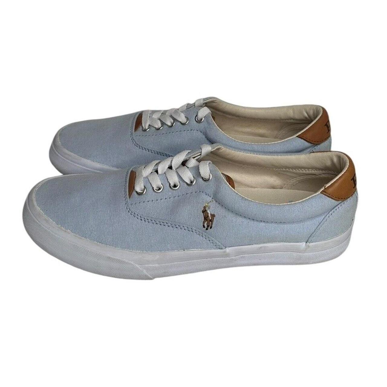 POLO RALPH LAUREN Thorton Cotton Canvas Light Blue. Depop