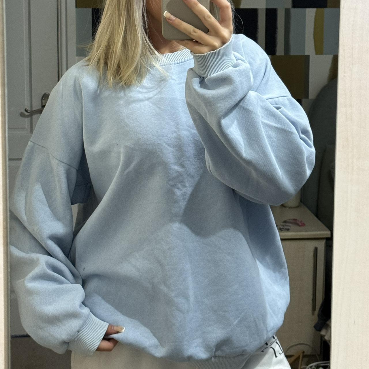 Plain light blue jumper Worn couple times In... Depop