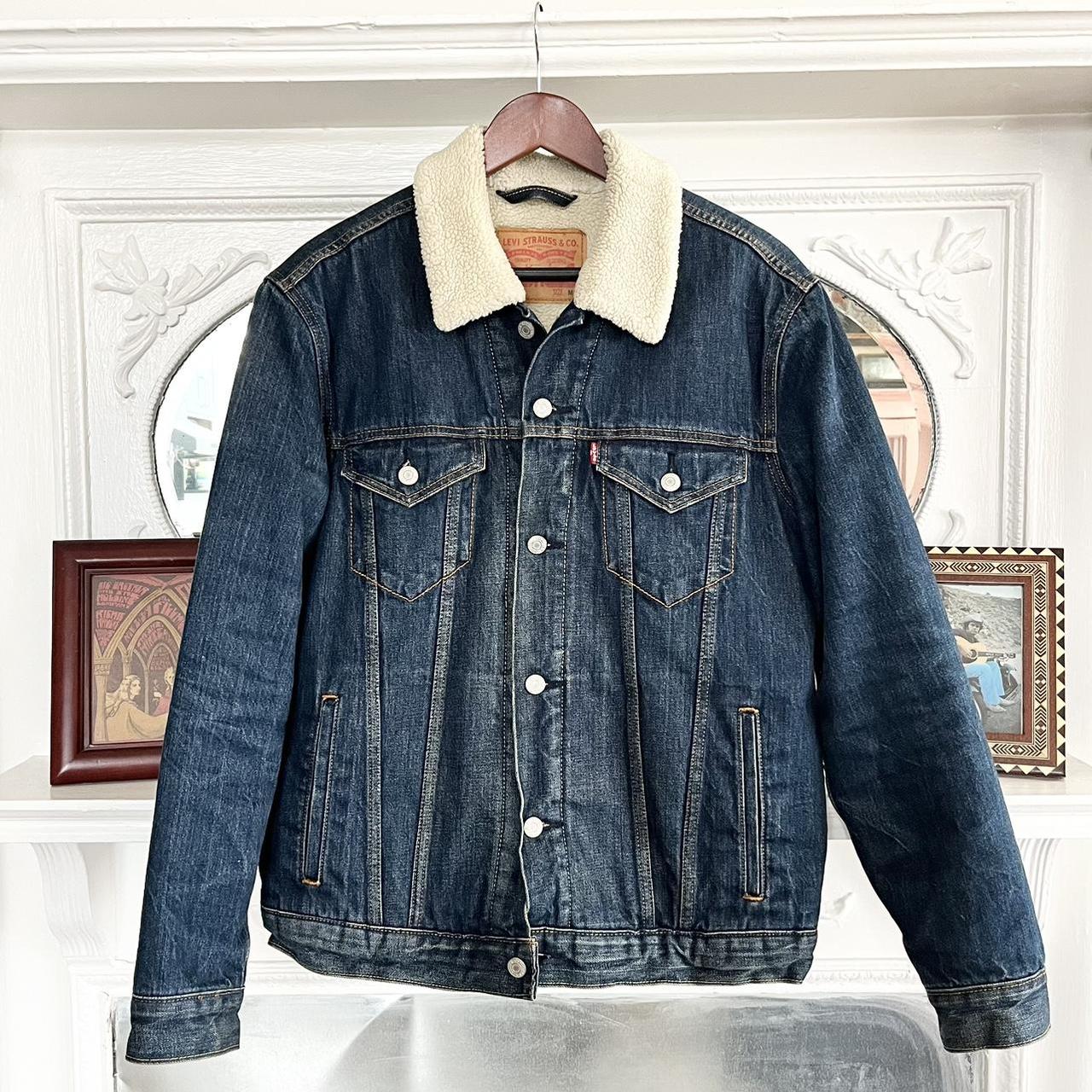 Levi's Men's Sherpa Lined Denim Trucker Jacket -Television