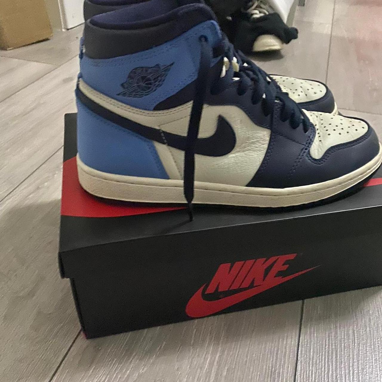 Jordan 1 obsidians. Worn but still good condition.... Depop