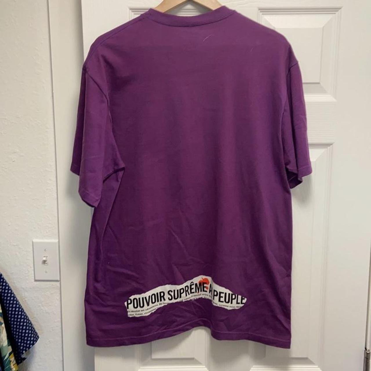 SS2019 Supreme Headline Tee in Purple. Minor flaw in... - Depop