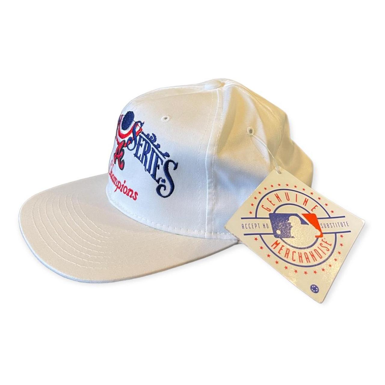 Atlanta braves 1995 world series baseball cap worn - Depop