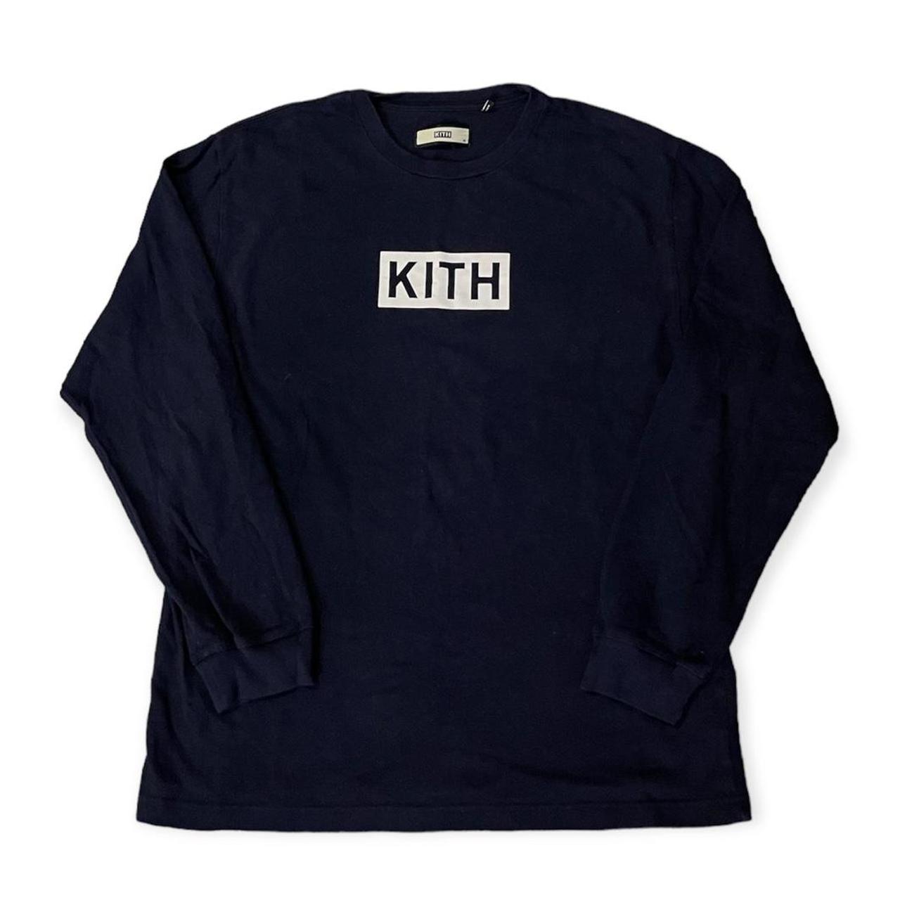 Kith box logo long sleeve shirt, Size XL (fits like...