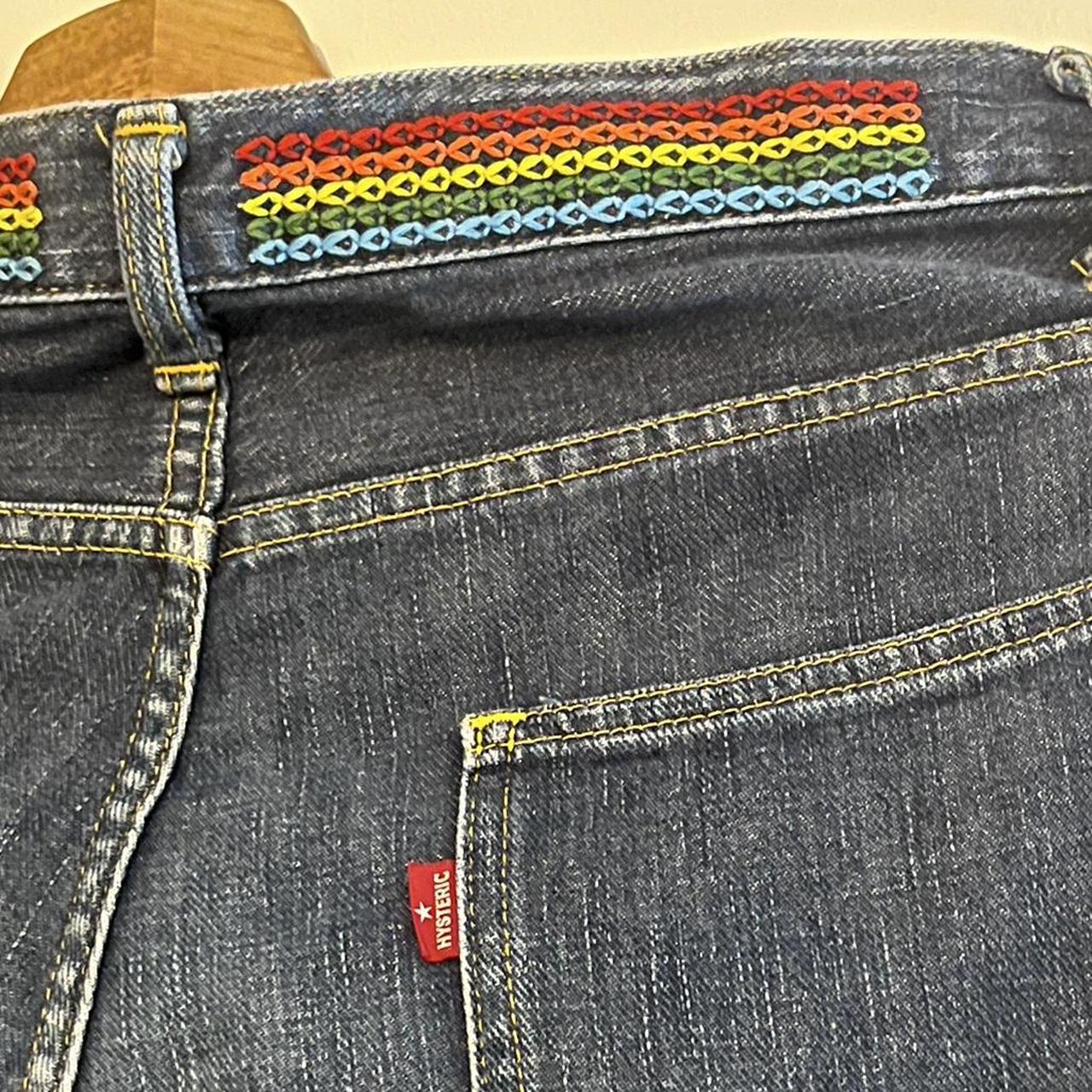Hysteric Glamour Embroidered Straight-Leg | Depop