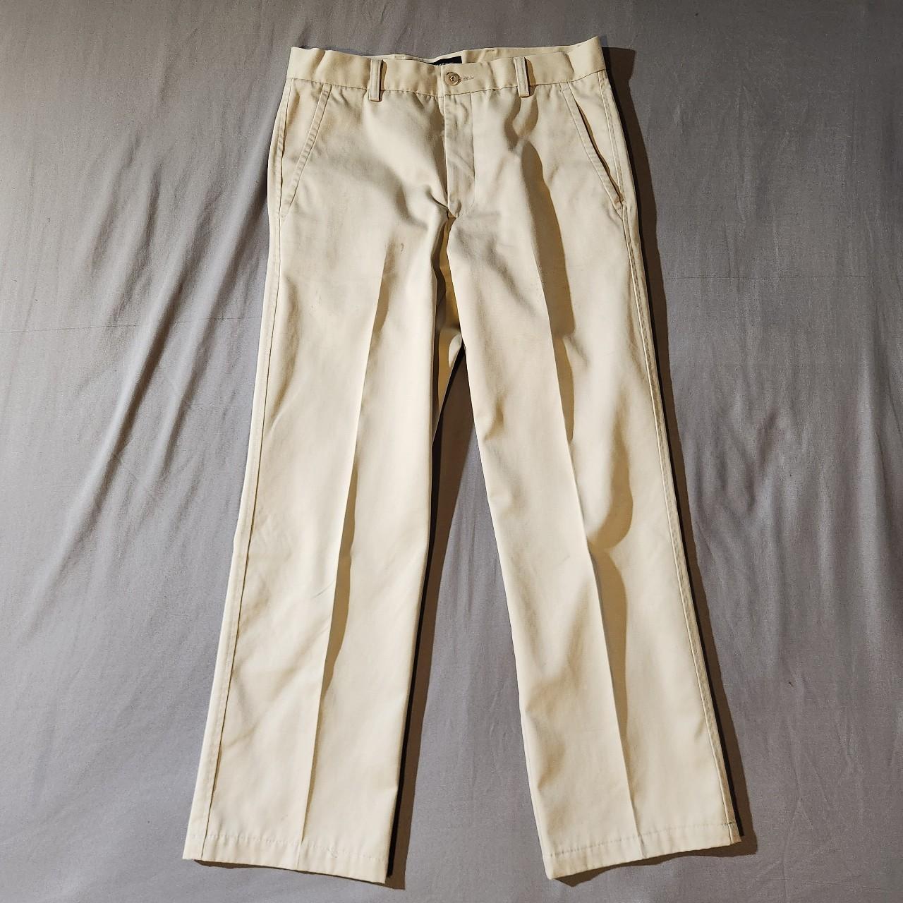 DOCKERS KHAKI PANTS 32X30. White Dockers khaki... - Depop