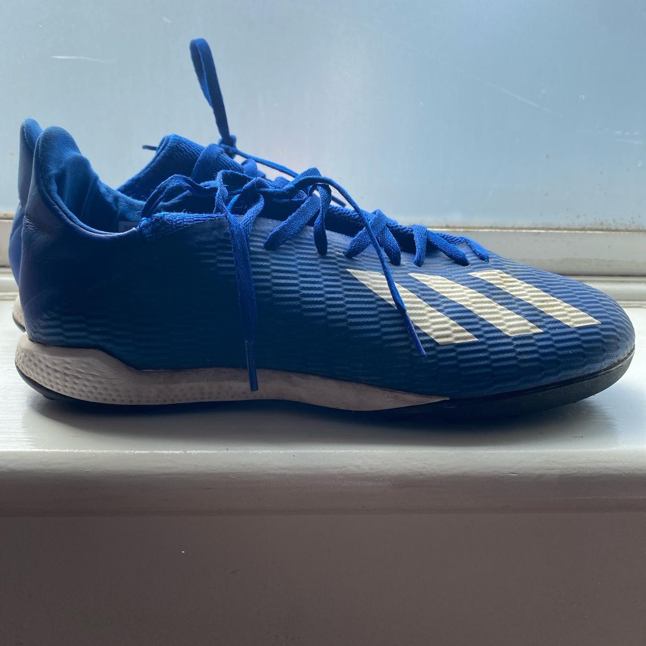 adidas x blue colour way UK-7 good condition - Depop