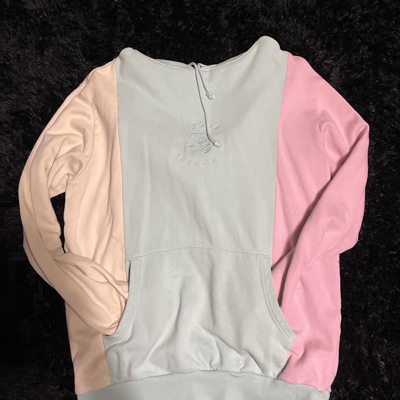 Teddy fresh pastel colorblock on sale hoodie