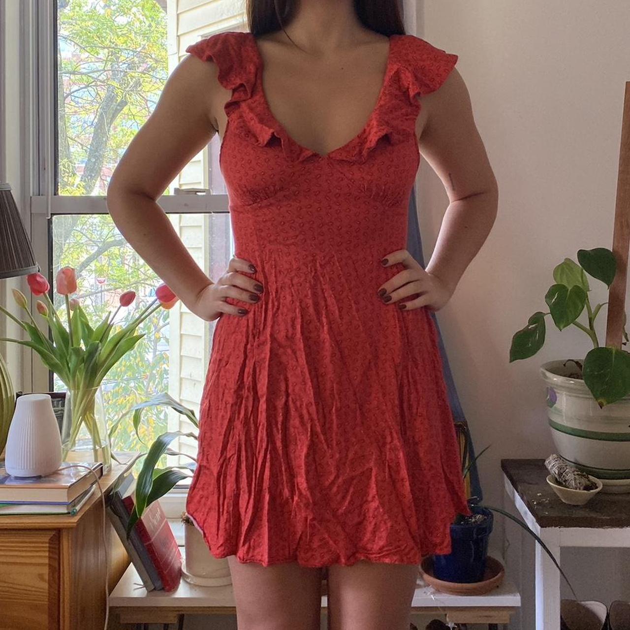 Super Cute Urban Outfitters Dress With A Frilly Depop