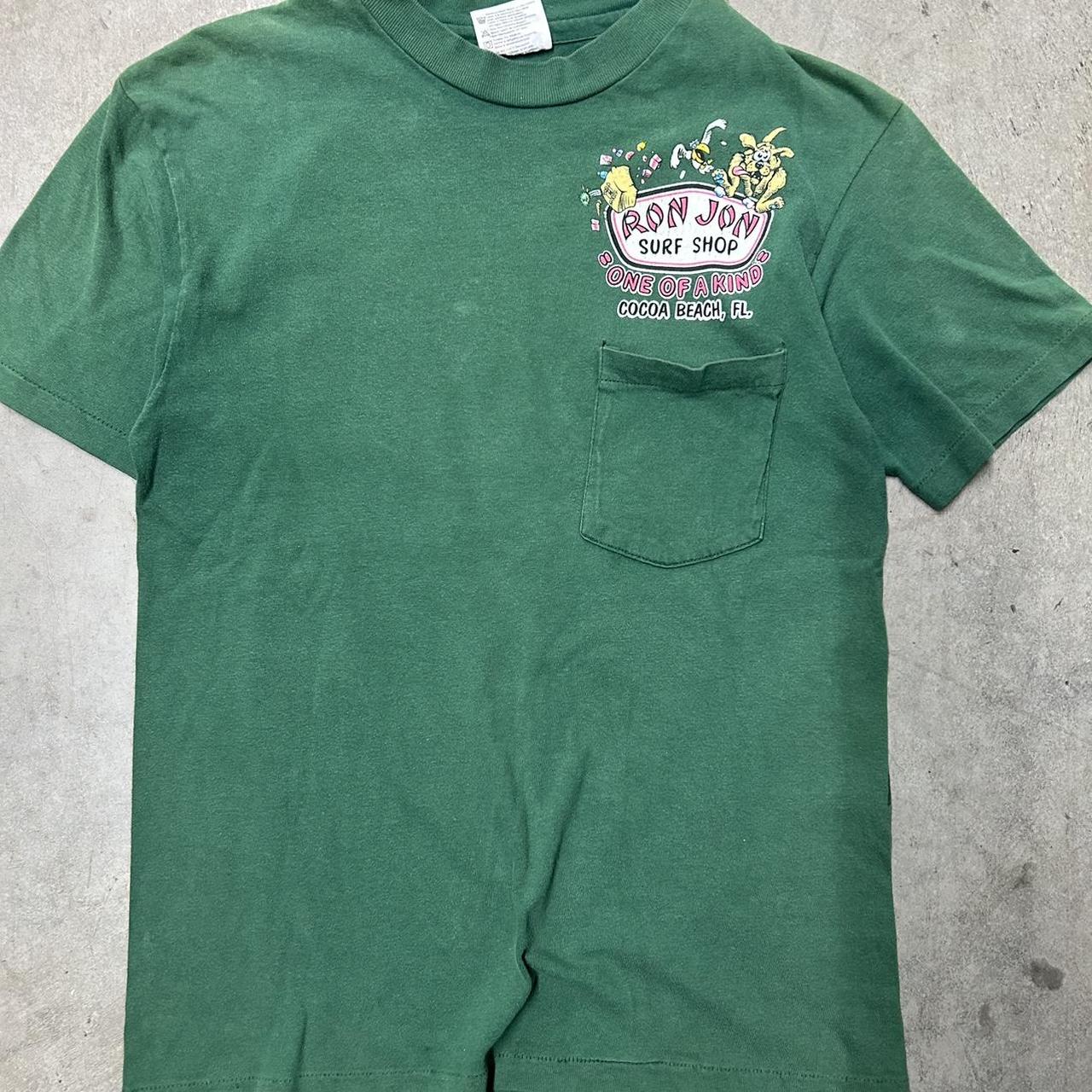 Vintage 90s Ron Jon Surf Tshirt Crazy back Graphic | Depop