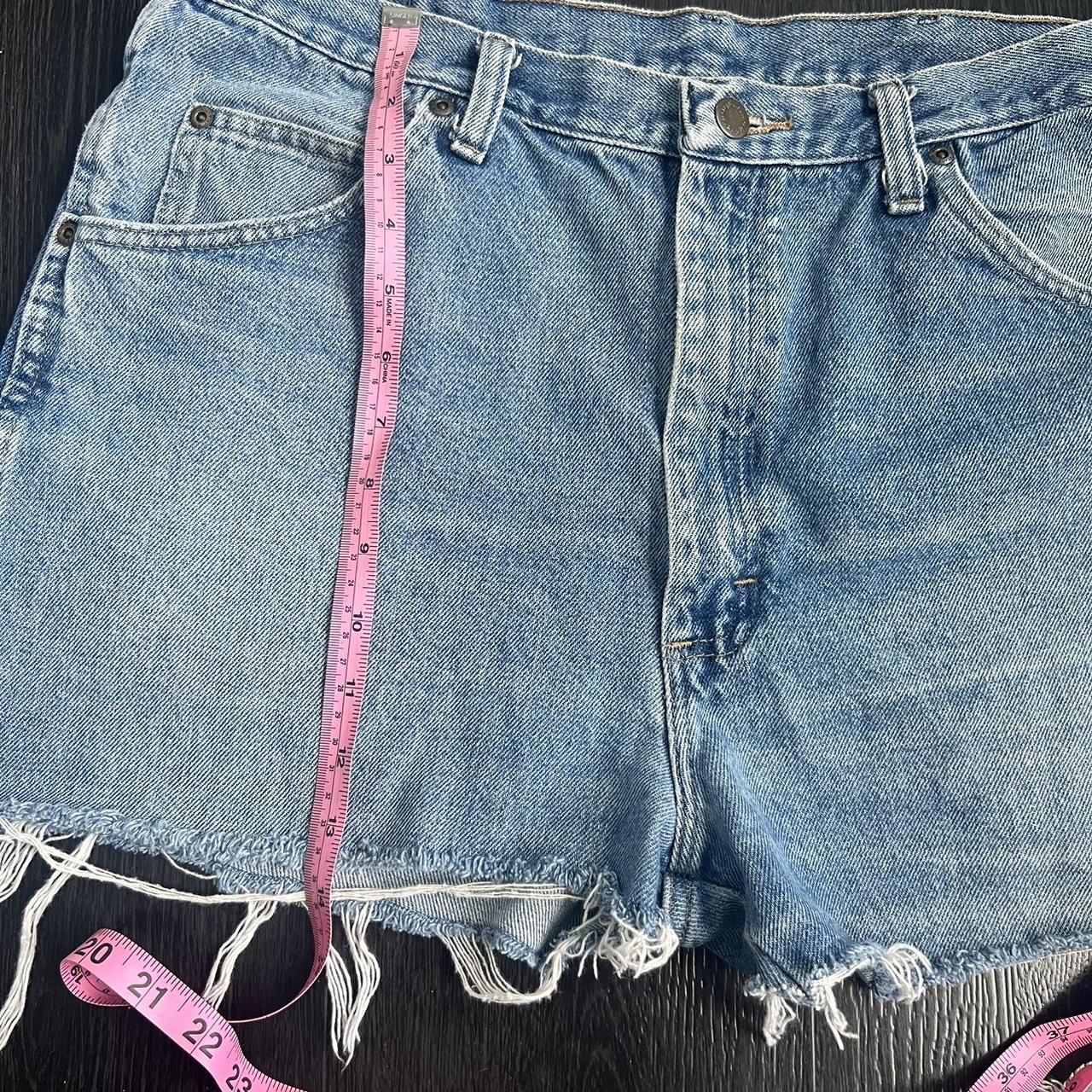 Wrangler Cut Off Distressed Shorts The Perfect... - Depop