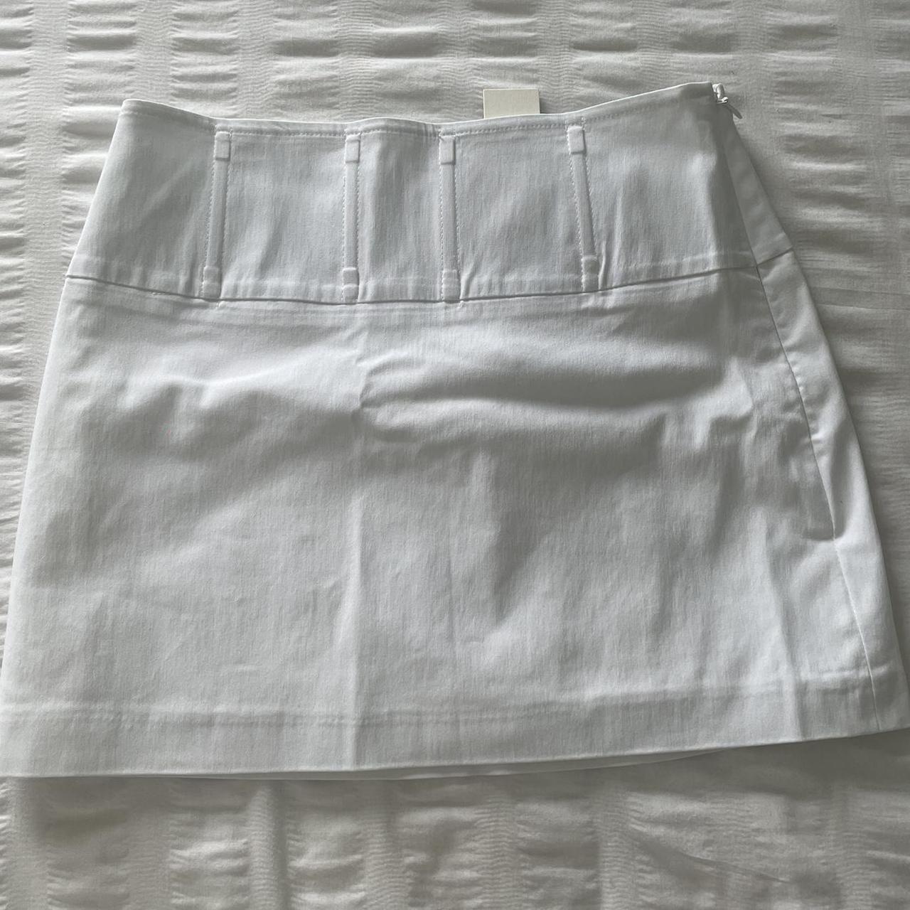 Glassons white mini skirt. Tags still on. Size 6 - Depop