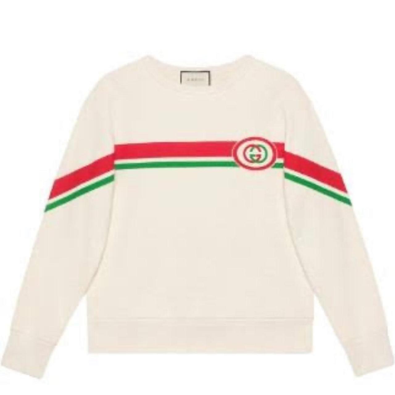 Gucci Men's Cream Sweatshirt | Depop