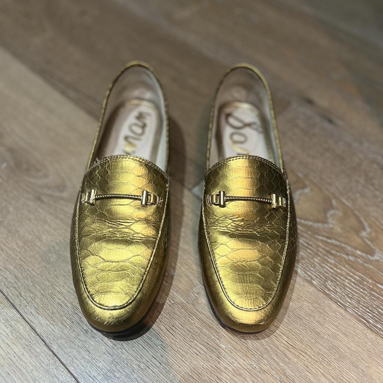 sam edelman gold loafers