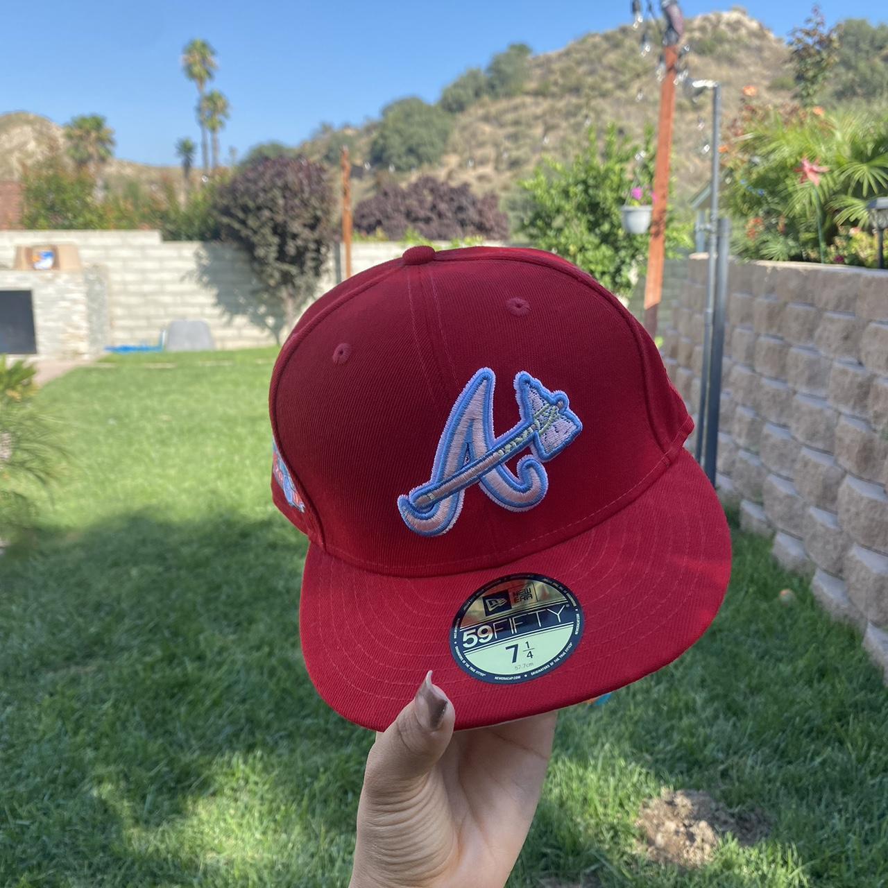 Atlanta Braves New Era 59FIFTY Fitted Hat Size: - Depop