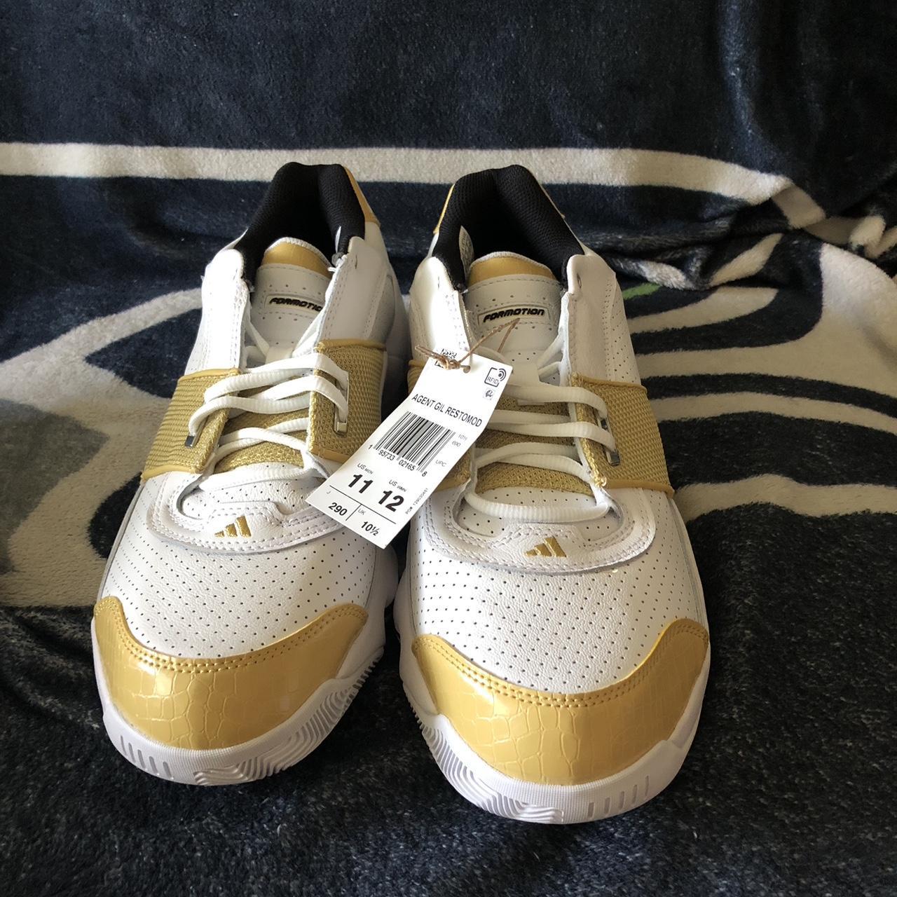Adidas Mens Agent Gil Restomod - Gold/Black/White Size 10.5