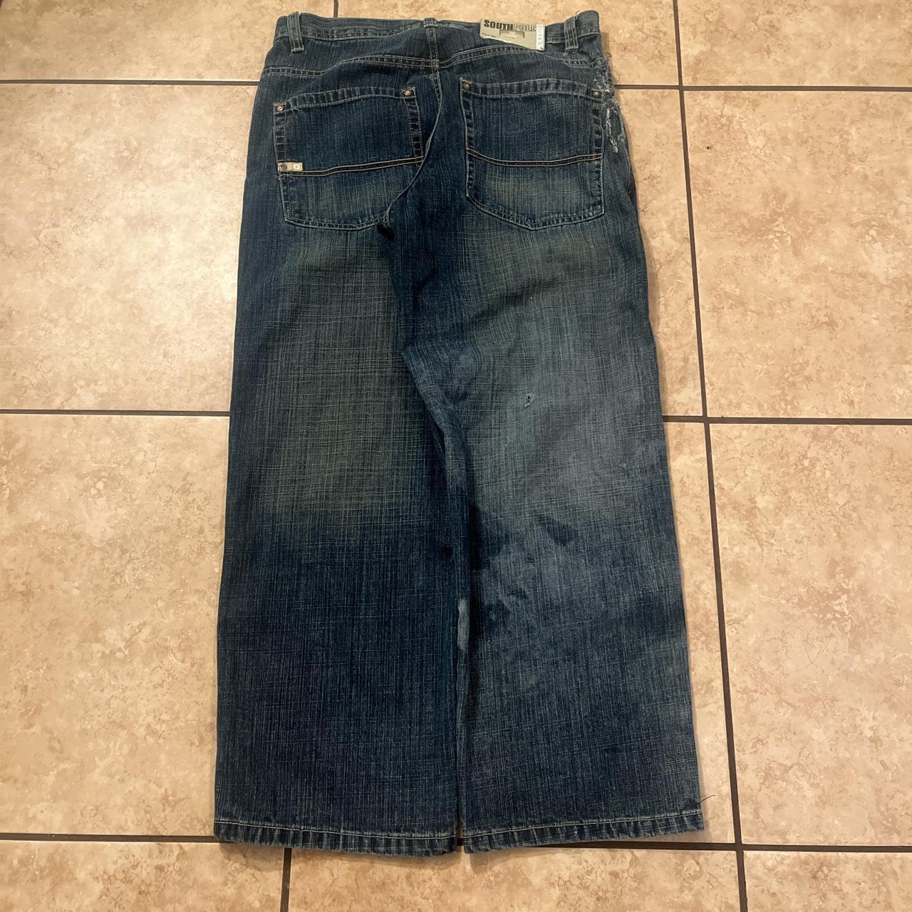 SUPER BAGGY SOUTHPOLE JEANS FLAWS SHOWN. Hole on... - Depop