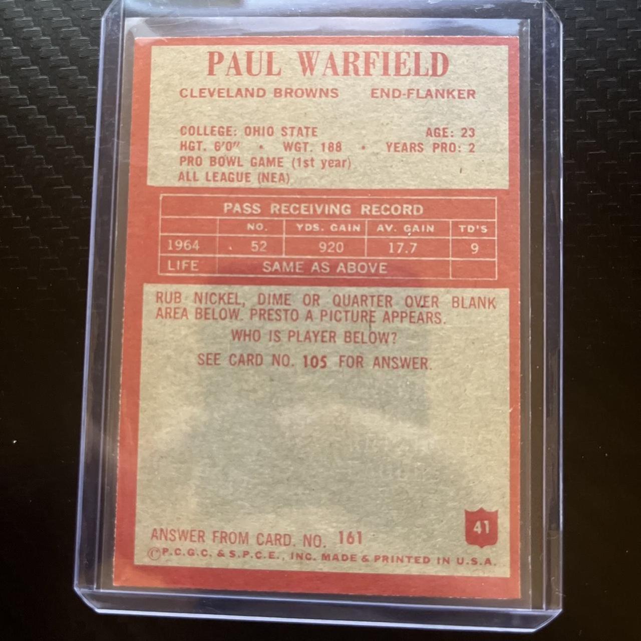 1965 Philadelphia Paul Warfield