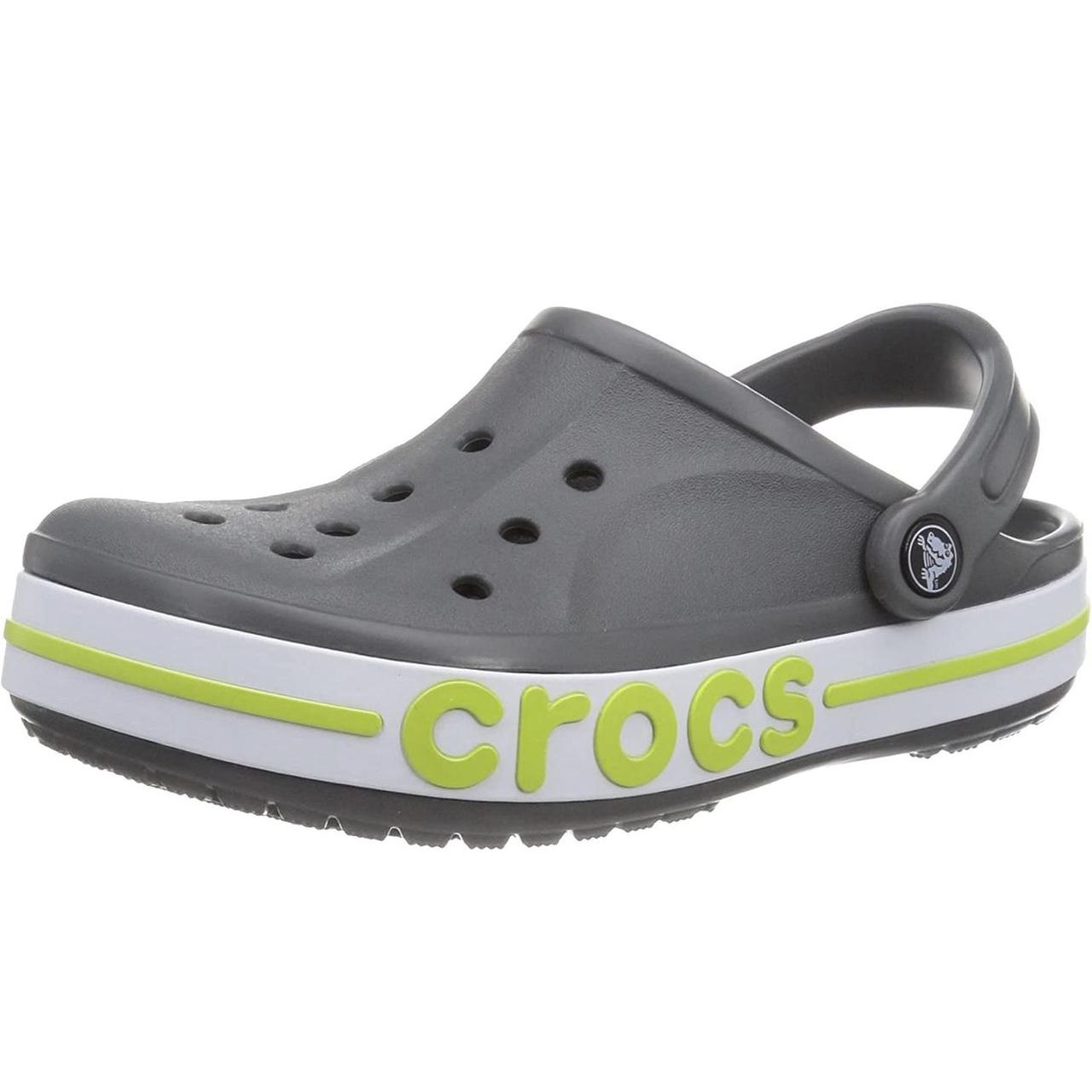 Crocs Bayaband Clog Slate Grey/Lime Punch M9/W11 A... - Depop