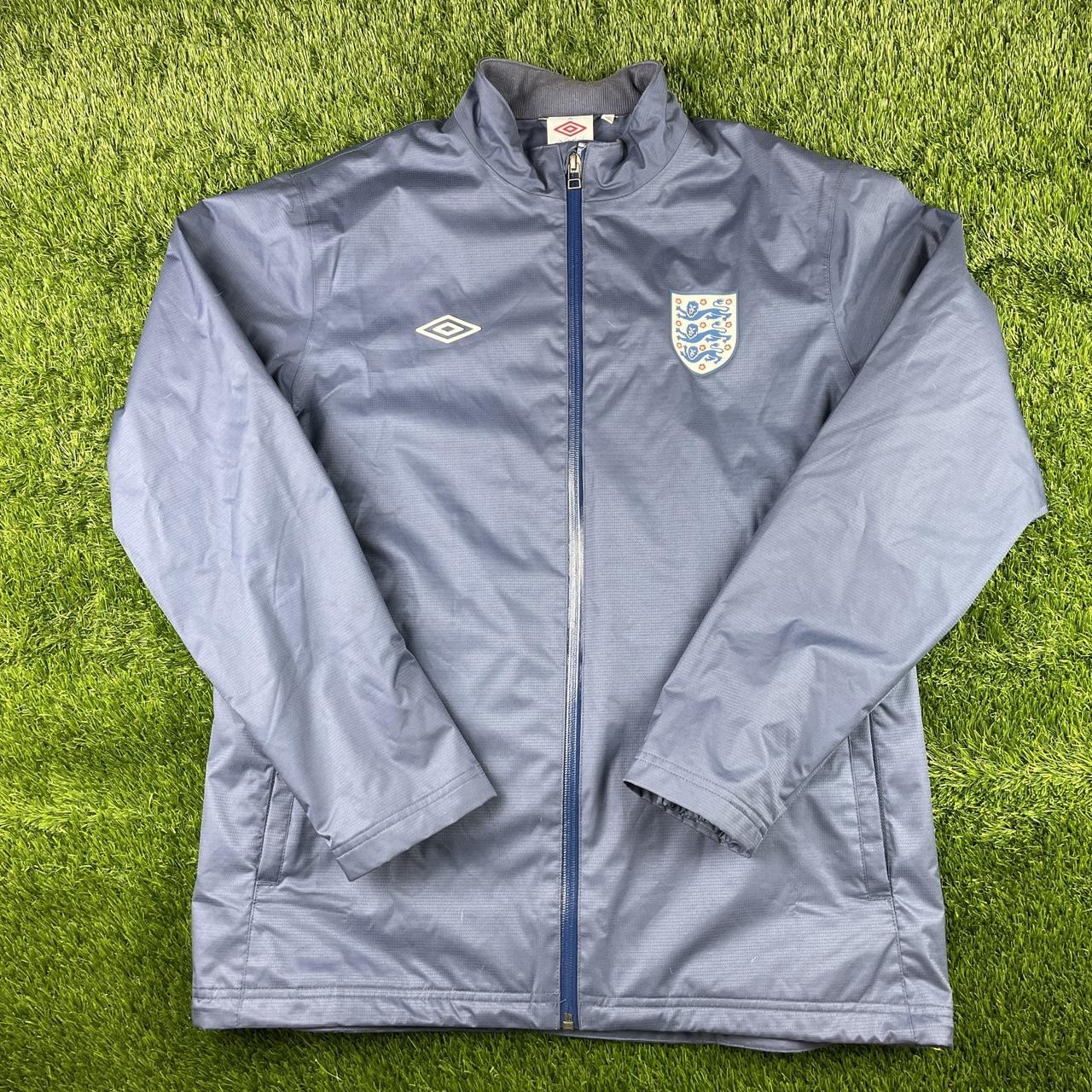 Retro England football zip up jacket Rain proof... Depop
