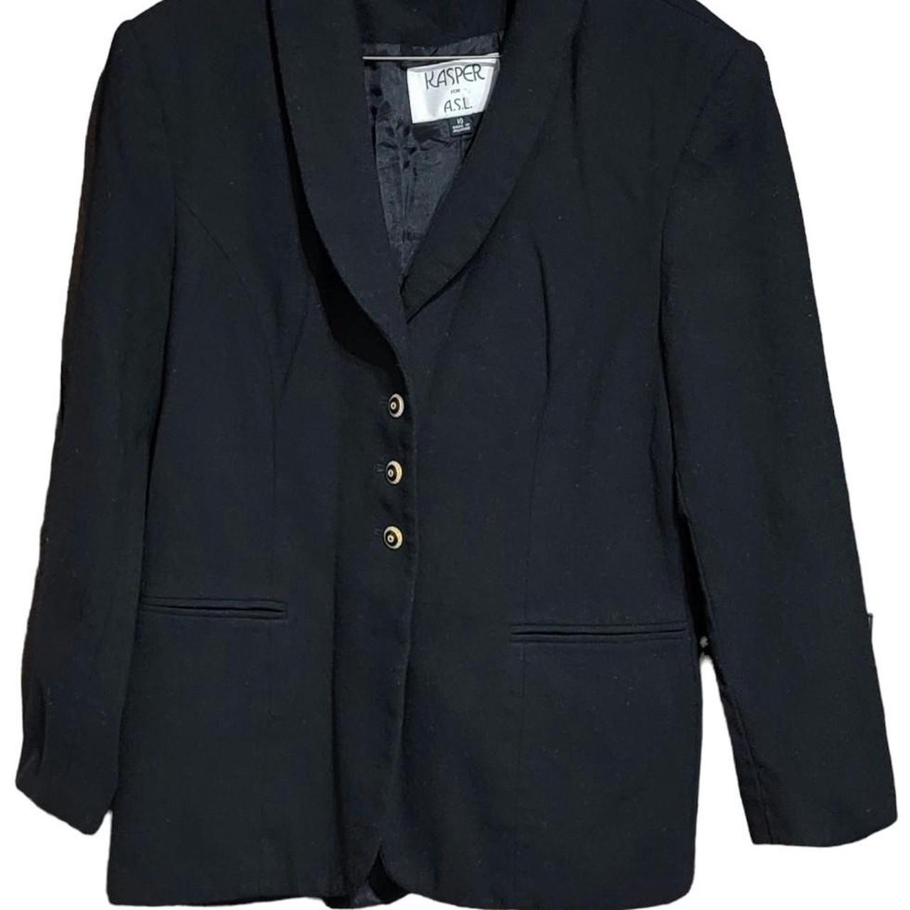 Rasper A.S.L Navy Blue Blazer Women's Size 10 Depop