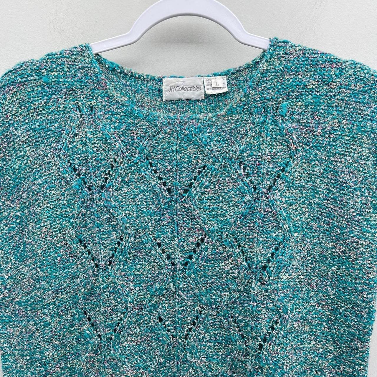 Source Unknown Women's Sweater - Blue/Purple - L … - image 3