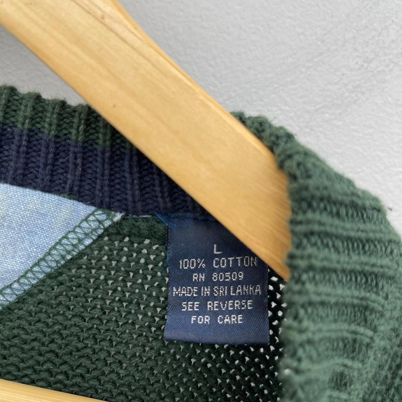 Source Unknown Men's Sweater - Green/Yellow - L –… - image 8