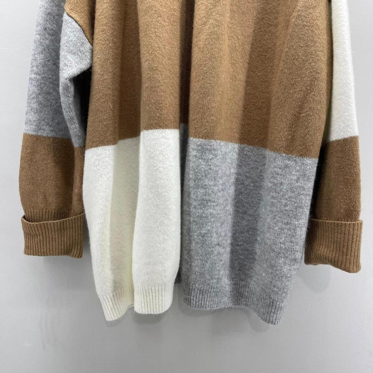 Source Unknown Women's Sweater - Tan/Cream - M – … - image 3