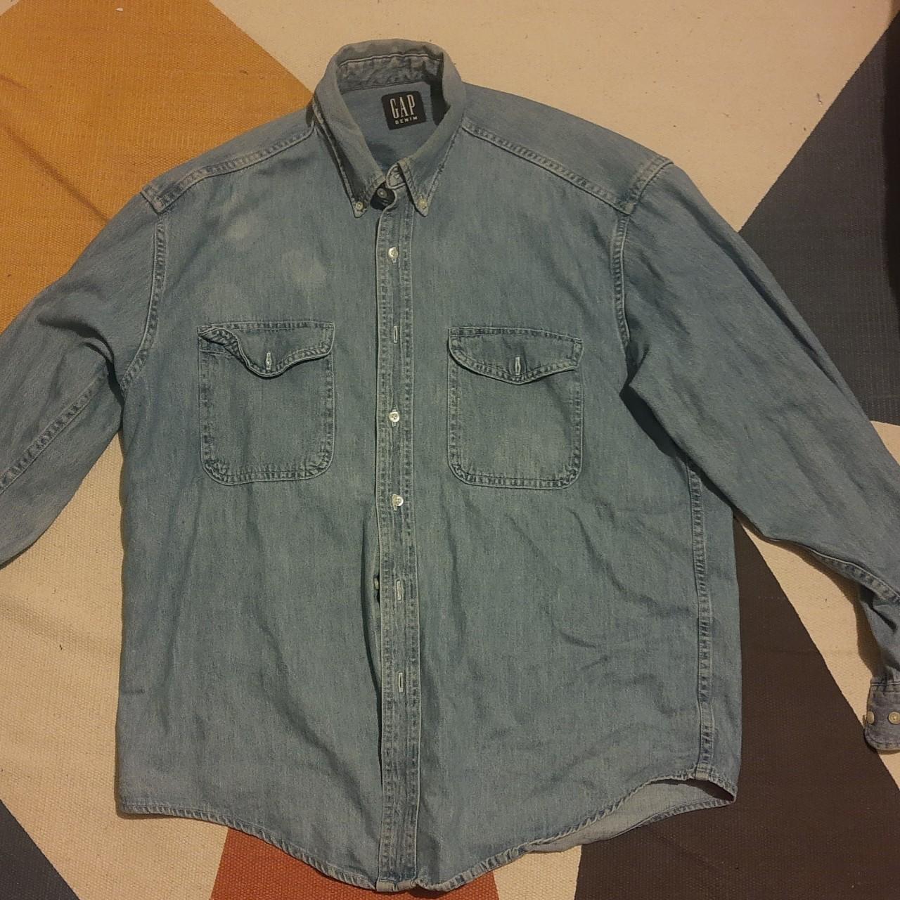 Gap Men's Blue Shirt | Depop