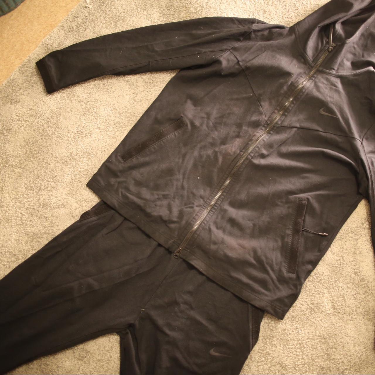 full black nike tech tracksuit