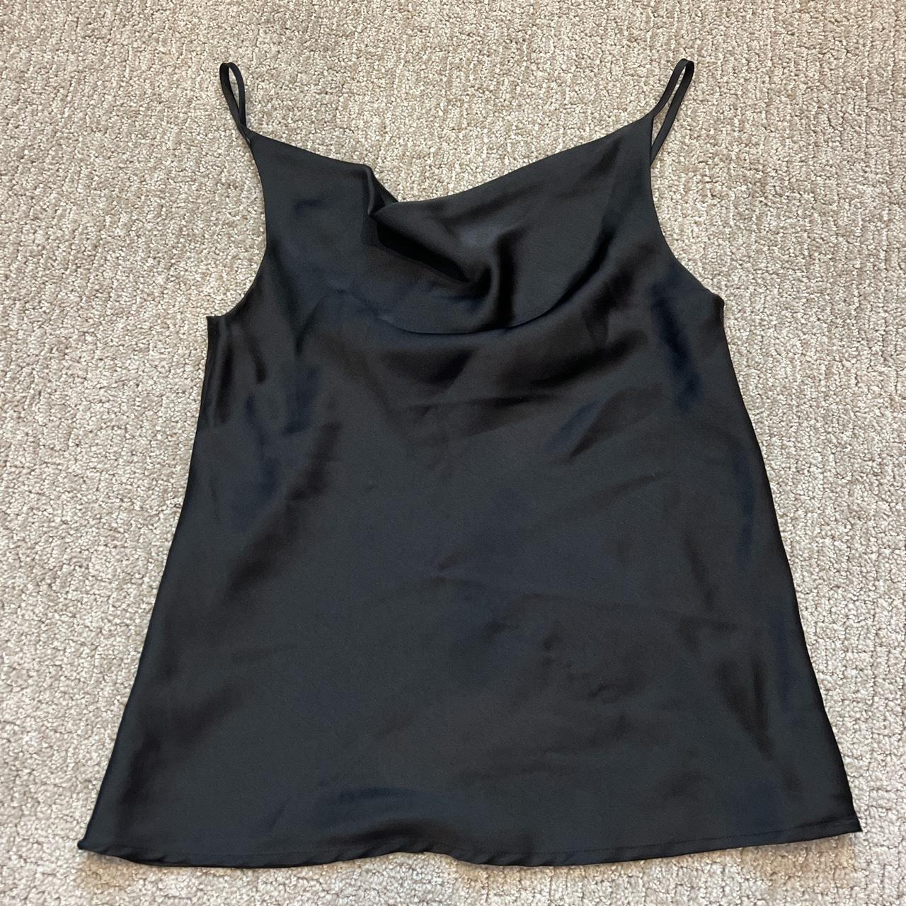 Vera and Lucy satin cowl neck satin cami. Size S.... - Depop