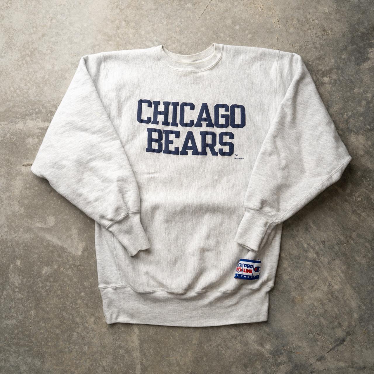 VINTAGE CHICAGO BEARS CHAMPION REVERSE WEAVE GRAY - Depop