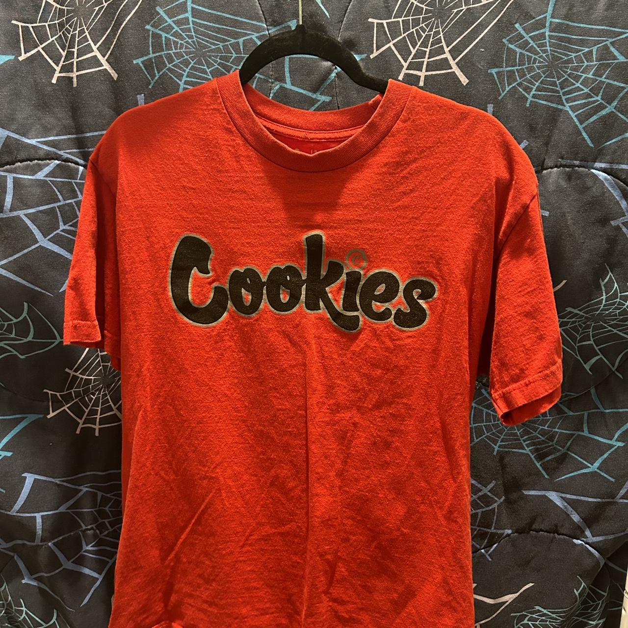 red cookies shirt