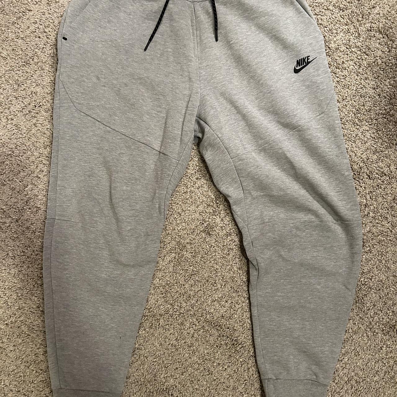 Nike tech fleece sweatpants, zipper pocket and... Depop