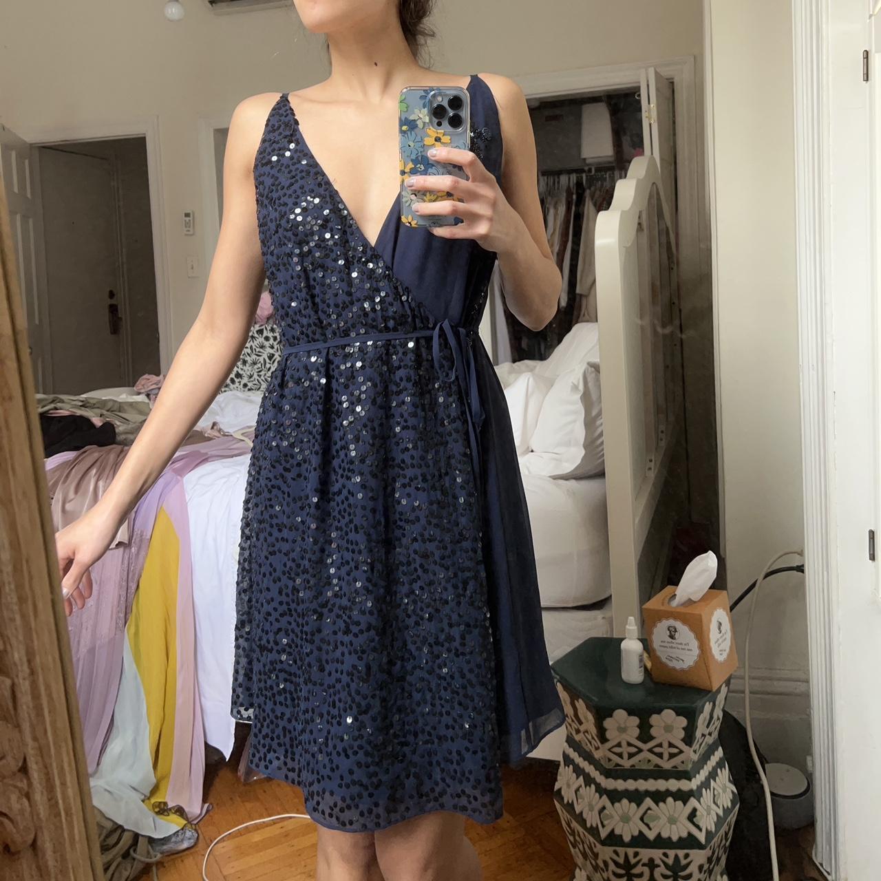 French connection shop navy blue dress