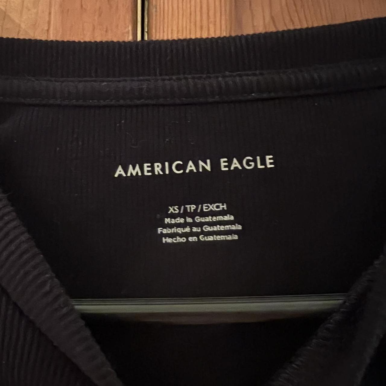 American Eagle Outfitters Women's Black Bodysuit | Depop