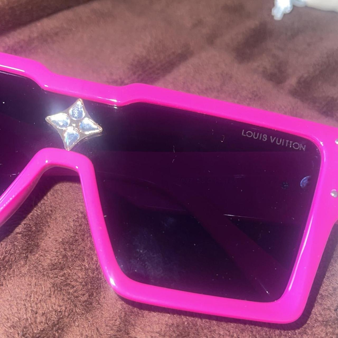 Womens Pink And Black Sunglasses Depop 5605