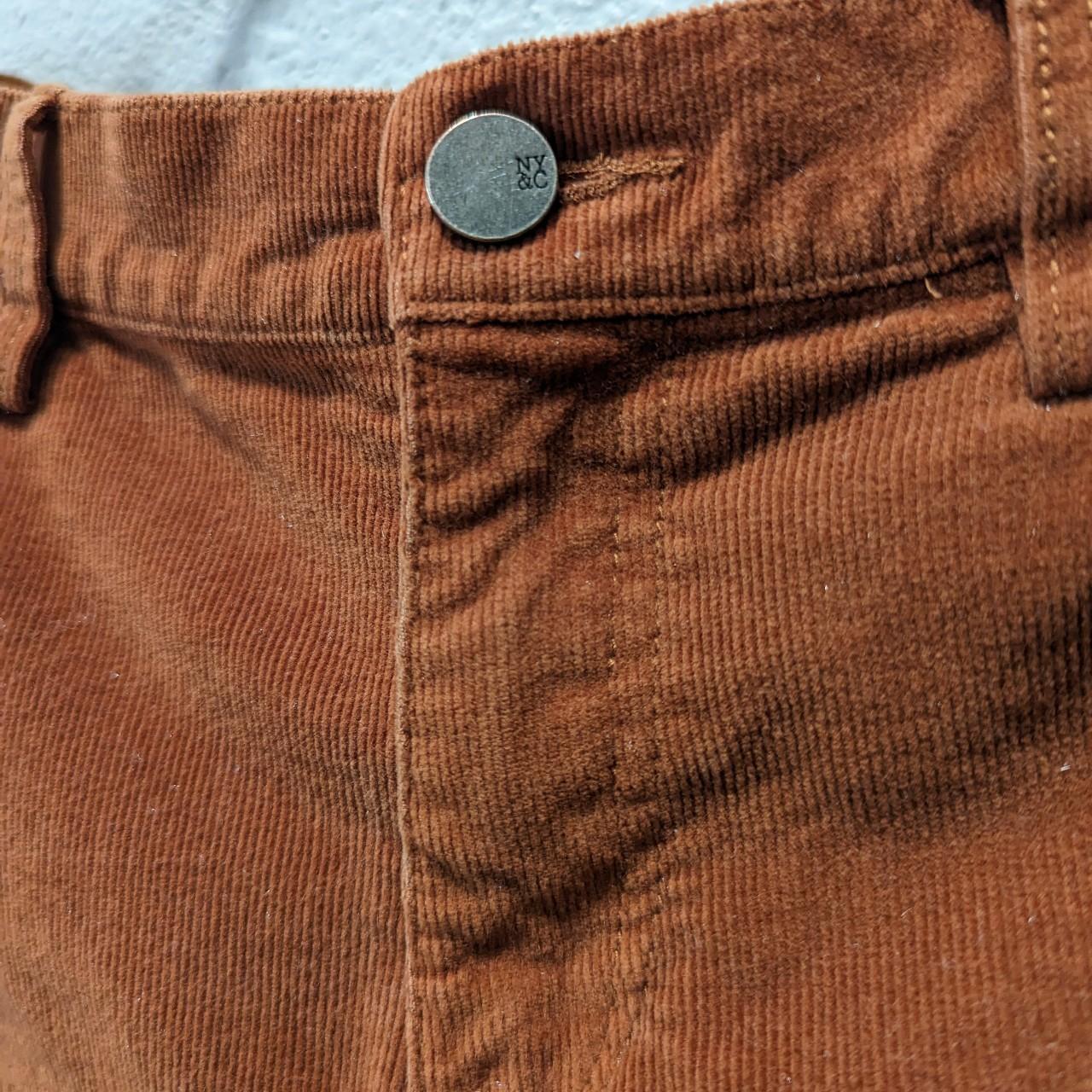 New York & Company Women's Brown and Orange Trousers | Depop