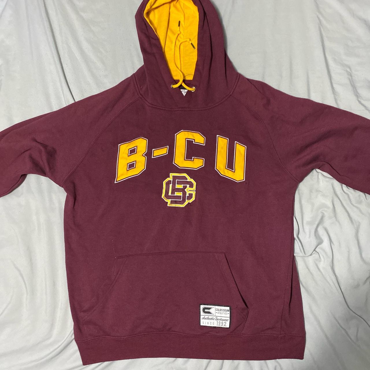 Vintage B-CU College Hoodie Size:Large College Hoodie - Depop