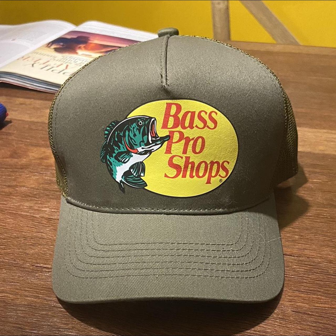 Bass pro hat -Olive green 💚 -Great condition... - Depop