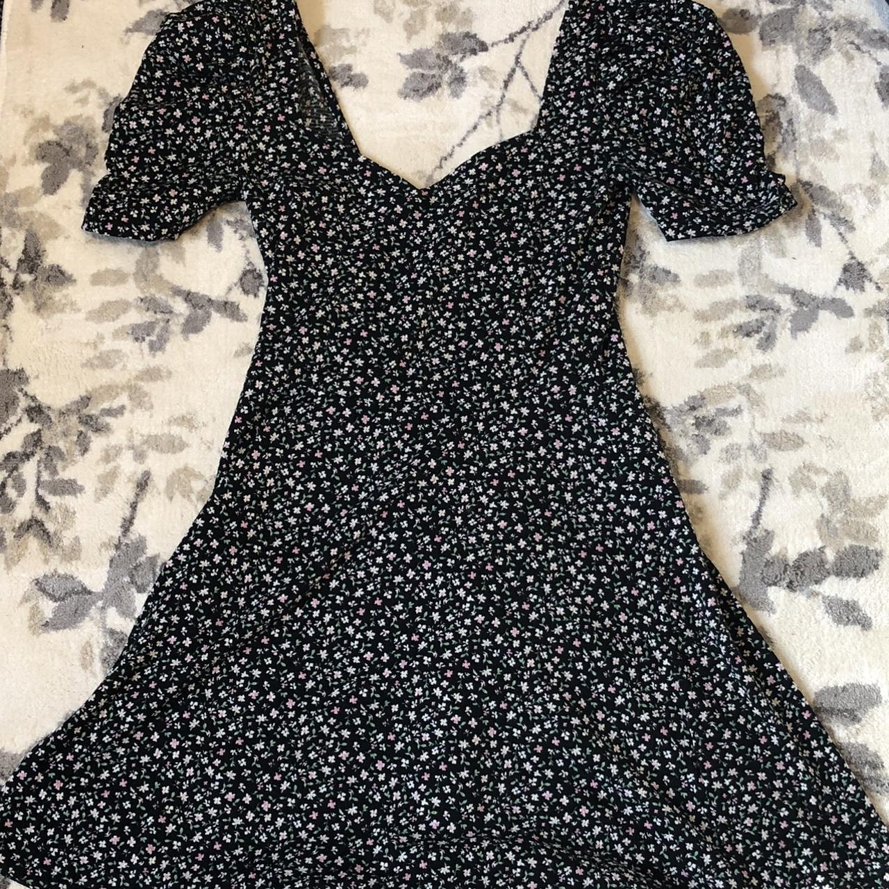 H and m black hotsell floral dress