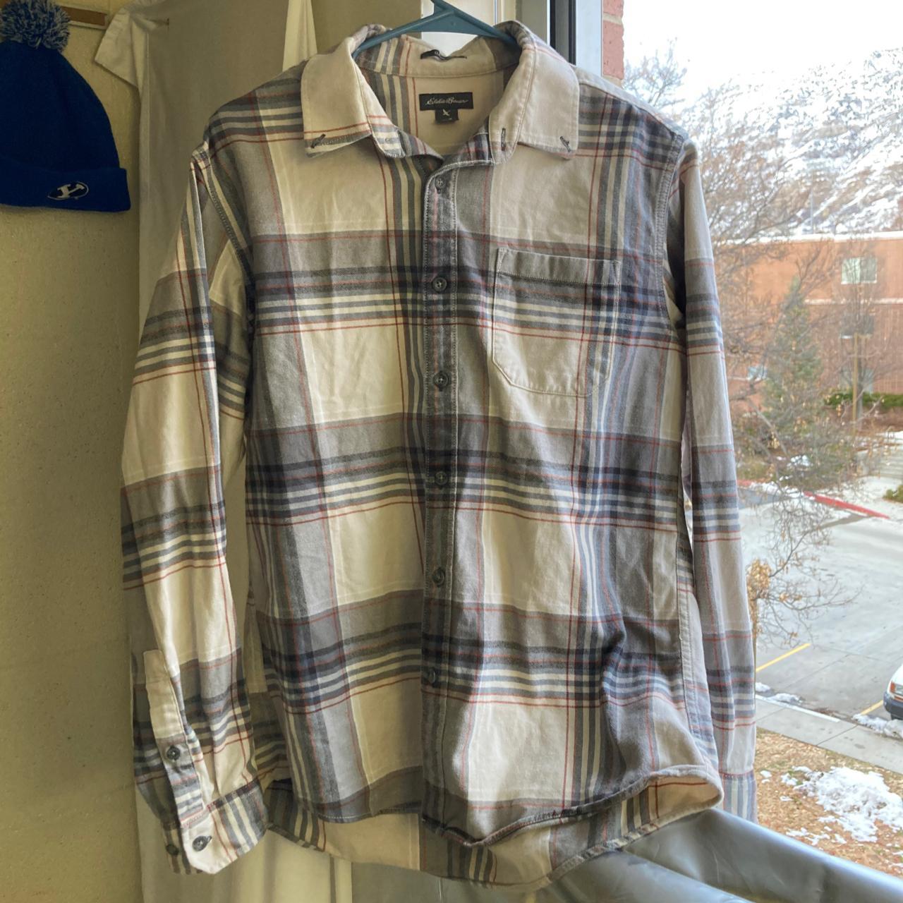 Eddie Bauer Striped Flannel Shirt This Flannel Is Depop 4525