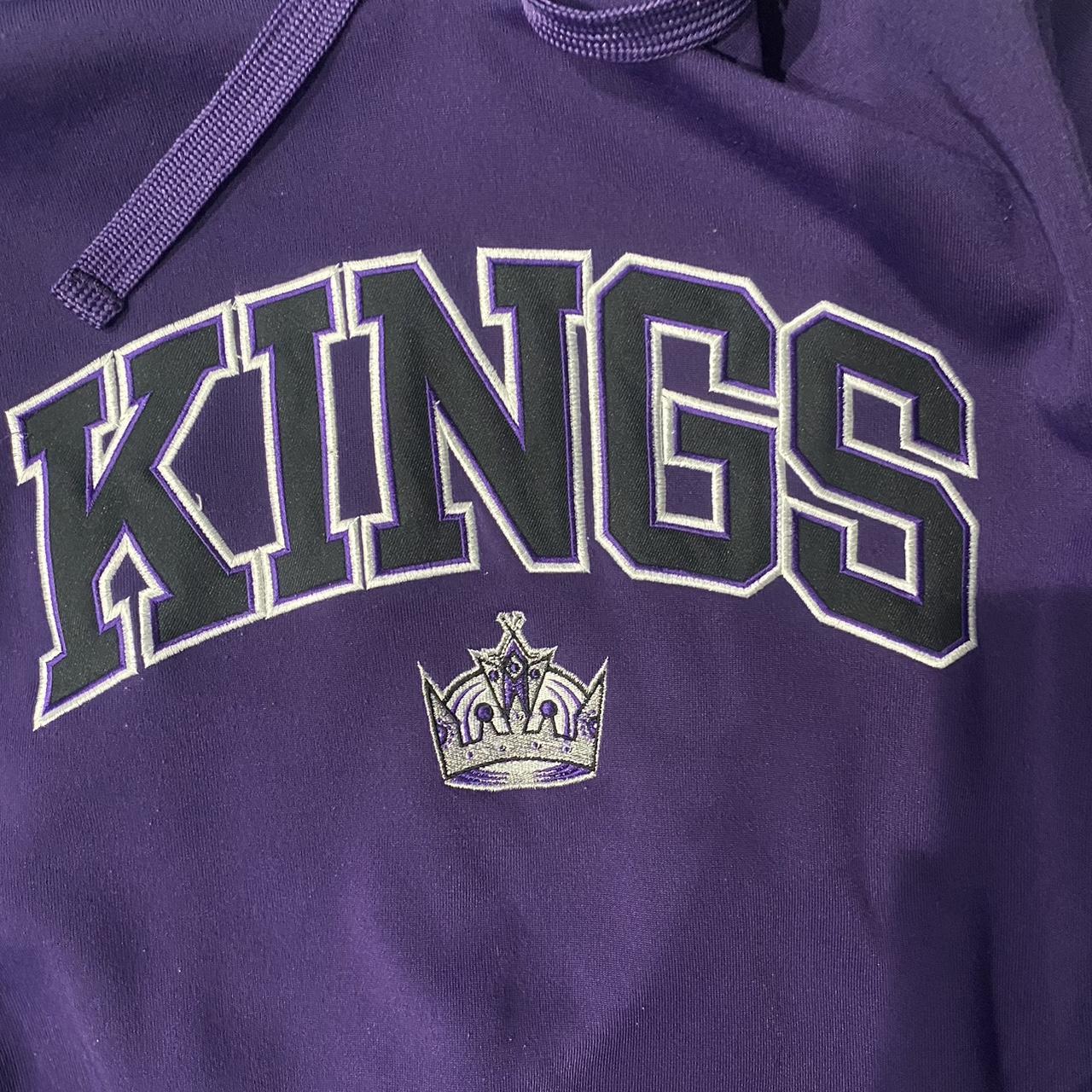 Purple and white 90s Los Angeles Kings NHL size XL - Depop