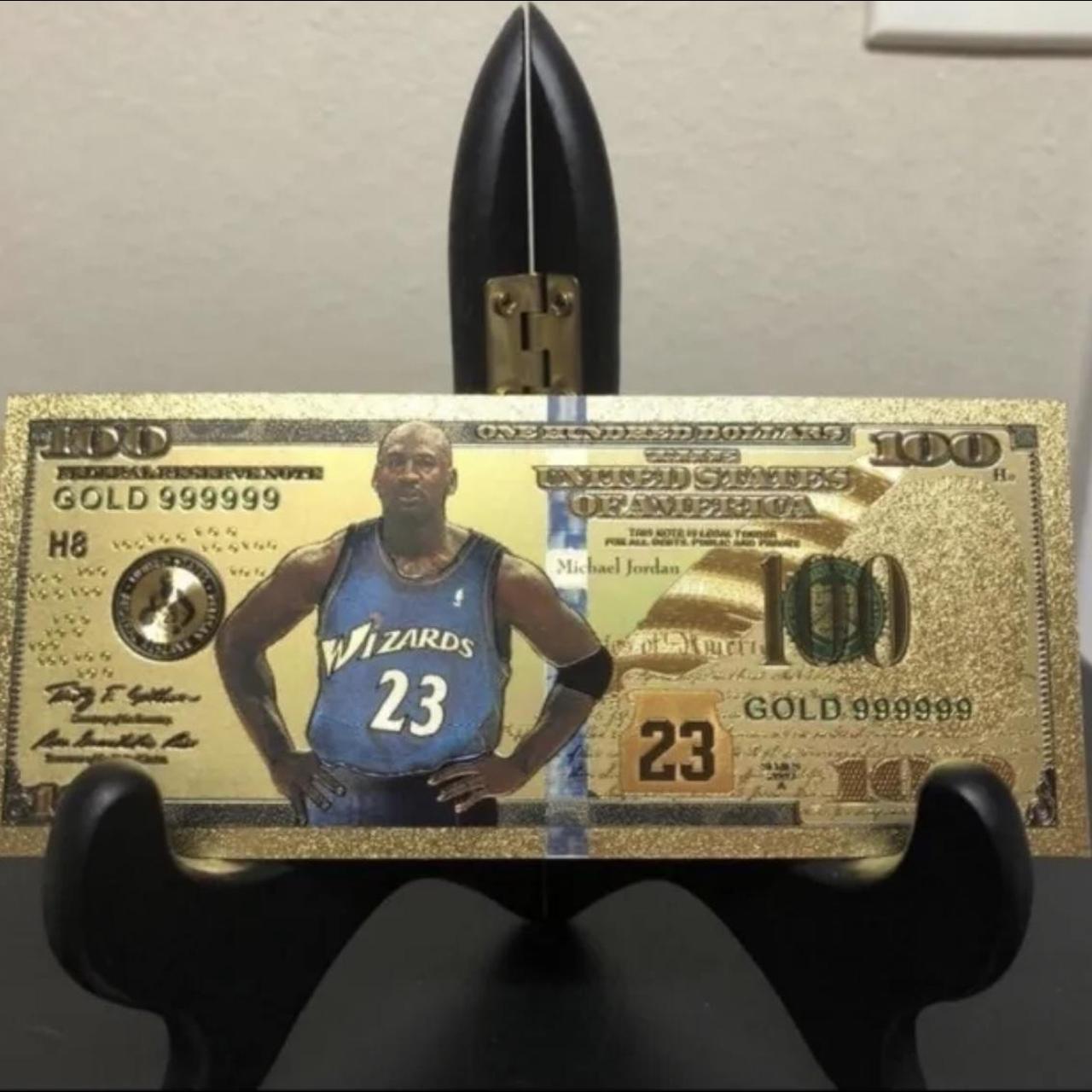 24k Gold Plated Michael Jordan Banknote. 24k Gold... - Depop