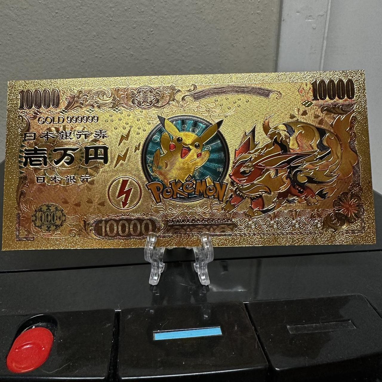 Eevee (Pokémon) 24k Gold Plated Banknote (Not real - Depop