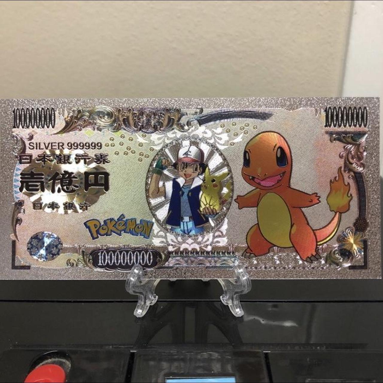 Pokemon Action Figures Pokemon Charizard/Charmander 10K Yen Novelty Bill –  24K Gold Foil Note (GFN72) Charizard Charmander Novelty Bill