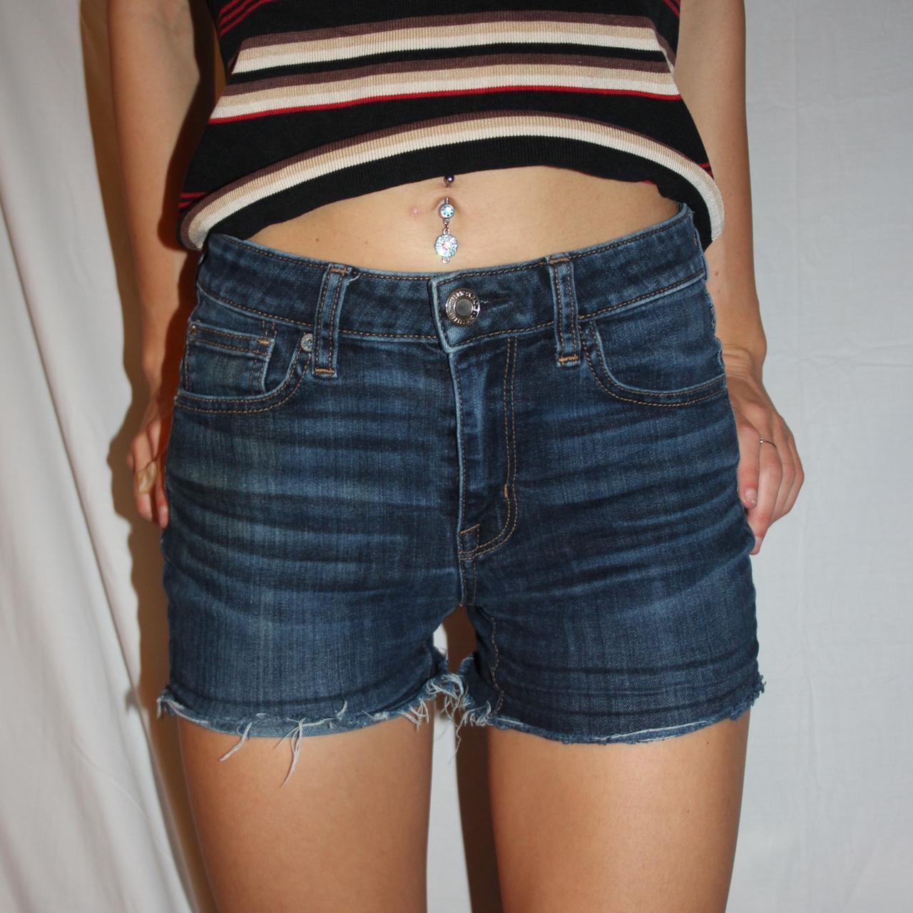 American Eagle Outfitters Women's Blue and Navy Shorts (2)