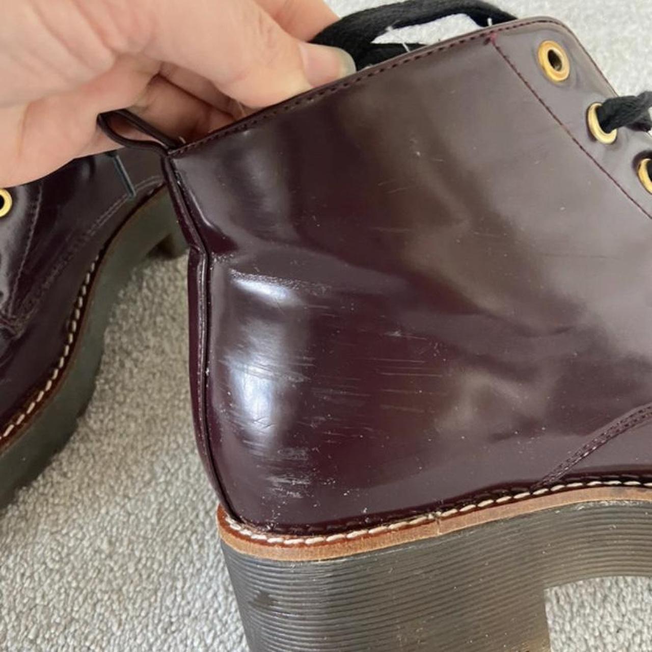 lace up patent boots